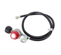Luocute Régulateur de Haute Pression Réglable de 4 Pieds, 0 à 30 PSI avec Manomètre, 130000 BTU pour Brûleur Friteuse Chauffage Fumoir