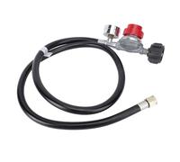 Luocute Régulateur Haute Pression C3H8 Réglable, 0 à 30 PSI | avec tuyau et jauge de 4 pieds, 130 000 BTU, pour brûleur de gril, friteuse, fumoir