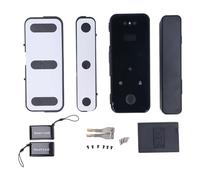 Luocute Serrure de Porte à Reconnaissance Faciale avec Caméra | Serrure de Porte en Verre sans Cadre, Carte IC, Déverrouillage par Empreinte Digitale, Télécommande App, 2600 MAh