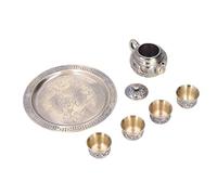 Luocute Théière Marocaine Vintage, Alliage de Zinc, Totem Dragon en | Service à café turc, finition galvanisée, résistant à la rouille, décoration de Table, cadeau de Festival d\'anniversaire