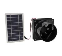 Luocute Ventilateur Solaire 10W 12V pour Conduit Rond, Kit de Ventilation | Kit de ventilateur à panneau solaire, ventilateur pour poulailler, maison pour animaux domestiques, camping-car, serre,