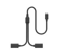 LUOFENG Câble de charge répartiteur de type C pour caméra de sécurité solaire, cordon d'alimentation 5 V/0,5 A/1 A/2 A, transfert de données 480 Mbps