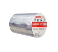 LUOHONG Bande de butyle bande imperméable à l'eau d'asphalte enduite à l'extérieur adhésive en caoutchouc de butyle feuille d'aluminium d'étanchéité fuite de toit (15cm X 5m)