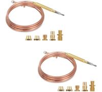 Luoilba Kit de thermocouple électrovanne - Kit de rechange pour four et | Installation facile : kit complet d'adaptateurs avec 5 adaptateurs pour un remplacement rapide au quotidien.