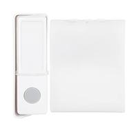 Luqeeg Carillon à Bouton sans Fil, Sonnette Télécommandée de 200 M, 32 Options de Musique, 5 Niveaux de Volume, Sonnette de Porte sans Interférence avec 7 Modes de Lumière Flash