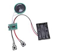 Luqeeg Chip de Carte de Voeux de 4 Minutes, Module d'enregistrement de Son Musical, Puce Vocale Enregistrable avec Haut-Parleur pour l'artisanat de Vacances, Les Cartes, Les Boîtes à Bijoux, Prend