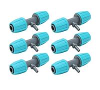 Luqeeg Connecteur en T barbelé de 16 Mm à 4 7, Tube d'irrigation en PE, Raccord en T Réducteur avec Bouchon à Vis de Verrouillage pour Serre de Jardin, Verdissement Urbain