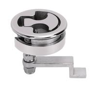 Luqeeg Loquet à Came de Bateau, Serrure à Clapet Ronde en Acier Inoxydable 316 de qualité Marine, Mécanisme de Verrouillage sécurisé, Loquet de Remplacement Facile à Installer (Version Demi-Bol)
