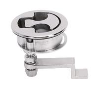 Luqeeg Loquet à Came de Bateau, Serrure à Clapet Ronde en Acier Inoxydable 316 de qualité Marine, Mécanisme de Verrouillage sécurisé, Loquet de Remplacement Facile à Installer (Version Coussin)