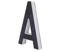 Luqeeg Numéro de Maison à éclairage Solaire, Lettre d'adresse éclairée par LED de 9 Pouces A avec Détection Automatique de la Lumière et étanche IP44, pour Maison, Hôtel, Magasin, Garage