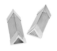 Luqeeg Tube de Fumage pour BBQ, 2 Pièces, Tube en pour Fumer en Acier Inoxydable, Accessoire de Barbecue Générateur de Fumée de qualité Supérieure pour Gril à Gaz et à Charbon de Bois (#1)