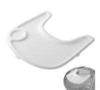 LuQiBabe Housse de plateau de chaise haute compatible avec la chaise Stokke Tripp Trapp avec porte-gobelet - Surface lisse et forte aspiration - Fabriqué en plastique de qualité alimentaire (sans BPA
