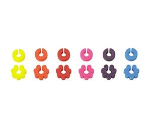Lurch 210220 FancyBague Marque-Verres Silicone Set de 12 Pièces
