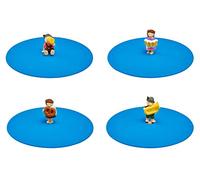 Lurch 210300 Lot de 4 couvercles de verre en silicone platine sans BPA 100% silicone platine sans BPA Ø 10,5 cm