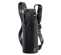 LURCH 240836 Housse isotherme avec sangle de transport pour bouteille isotherme en acier inoxydable 0,75 l Noir