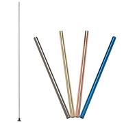 Lurch 240990 Lot de 4 pailles droites en acier inoxydable 18/8 18 cm
