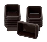 Lurch 585078 FlexiForm Mini Batzen Lot de 12 petits moules à pain 100% silicone platine sans BPA, marron, 9,1 x 5,6 cm