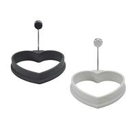 Lurch 70270 Lot de 2 moules à œufs en silicone platine de qualité supérieure sans BPA Gris clair/gris