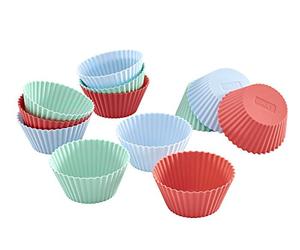 Lurch 83013 Muffin Moule Flexi Silicone Noir 12 Pièces 23 x 12 x 2 cm