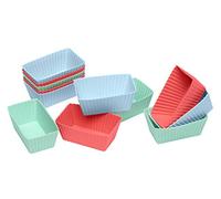 Lurch Lot de 12 moules à brownies 83014 Flexiform silicone Pastel 20 x 15 x 10 cm