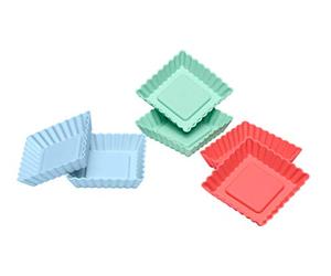Lurch 83015 Tortelett Quader Flexiform 6 pièces Silicone Multicolore 20 x 15 x 10 cm