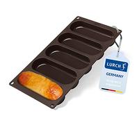 Lurch 85093 FlexiForm Hot Dog Buns L Moule pour 5 petits pains Silicone Marron