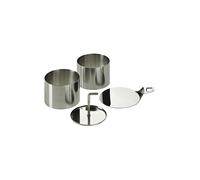 LURCH Cercles de dressage en acier inoxydable, lot de 8 argent