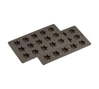 Lurch FlexiForm 565020 Lot de 2 Moules à Biscuit Cannelle Etoiles Marron 17 x 30 cm