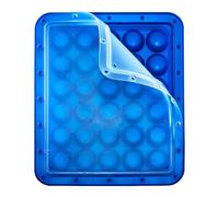 Lurch Ice Former Arctic 240775 Bac à glaçons pour 30 glaçons avec couvercle transparent Bleu 3 cm