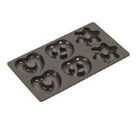 Lurch flexiForm 65033 lebkuchenform bretzels silicone coeurs et étoiles 30 x 17 cm (marron)