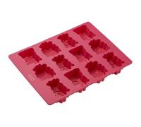 Lurch My Little Farm Moule en silicone pour 12 mini gâteaux Motif animaux Rose