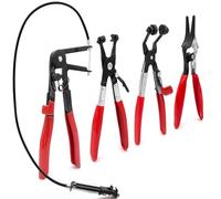 Luriseminger Lot de 4 Pince Collier Durite de Voiture, Pinces pour Colliers de Serrage Pince à Collier de Serrage pour Automobiles pour le Démontage et l'installation de Colliers de Serrage
