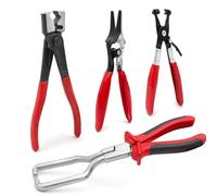 Luriseminger Lot de 4 Pinces Collier Durite de Voiture, Pince de Retrait de Tuyau, Pinces à Col Clic-R, Pince Collier Durite Carburant, Pinces pour Colliers de Serrage pour L'entretien Automobile