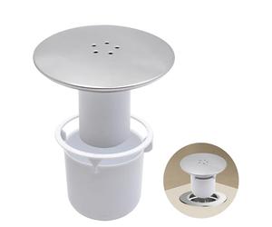 LURNODY Bonde Douche 90 mm/115mm Bonde de Douche, Siphon Douche, Capot Bonde Douche Interchangeable Chromé, Remplacement de Couvercle de Siphon Douche pour Salle de Bain