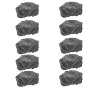 Lurrose 10 Pièces Pierres de Sauna en Roche Volcanique Naturelle Haute Résistance Thermique et Répartition Uniforme la Chaleur pour Poêle Électrique Adaptées aux Saunas Secs D'hôtel