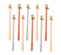 Lurrose 10 Pièces Stylo Gel écureuil stylo gel créatif marqueur pour l'école à encre simple étudiant pen s à encre à e créatif Plastique