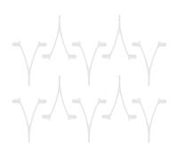 Lurrose 10pcs Clips de Piscine en Plastique V pour Accessoires de Nettoyage, Résistance à l'usure, Compatibles Brosse Outils de Nettoyage de Piscine et Sandales Femme