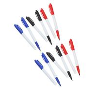 Lurrose 12 Marqueurs Tableau Blanc Pointe Fine 0,5mm, Plastique, Gomme | Effaçables à Sec, Séchage Rapide, Écriture Ultra Précise, pour Cours Dynamiques, Bureau, Élèves, Enseignants