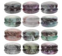 Lurrose 12pièces Boîte à Bougie Vintage Ronde Petit Récipient Rechargeable pour Fabrication Bougies Cosmétiques et Bijoux Boîte de Rangement Pratique pour Épices et Style Plusieurs Styles