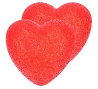 Lurrose 2 pièces Lampe LED Forme Cœur Rouge Veilleuse de Table Petite Lumière Ambiance Douce pour Chambre et Décoration Saint Valentin
