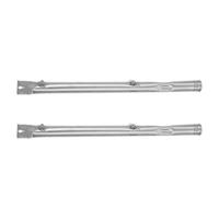 Lurrose 2 Pièces Tube de Brûleur Barbecue en Acier Inoxydable 40, 2cm | Ports de Flamme Réguliers, Surface Polie, Installation Facile, Usage Extérieur Commercial, Entretien Réduit