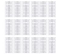 Lurrose 20 Feuilles Étiquettes Autocollantes à Trou Rond, Onglets Adhésifs D'indexation Auto-adhésifs pour Classeur, Pet Pvc, pour Classer les Pages de Cahier, Classeur à Anneaux, Classe