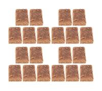 Lurrose 20 Pièces Briques Allume-feu pour Barbecue, Blocs D'allumage pour Fondue Chinoise, Charbon de Bois, Marron, Pin et Cire, Combustion Longue, Sûres Danger, pour Grillades et Hot Pot