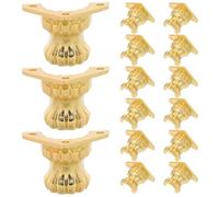Lurrose 20 Pièces Pieds Antiques en Alliage de Zinc pour Boîte à Bijoux | Finition Or, Style Vintage Rétro Classique, Support Stable et Rehausse le Coffret, pour Salons de Thé et Galeries