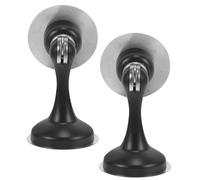 Lurrose 2pièces Butée de Porte Murale Magnétique Acier Inoxydable Protection Murale Robuste et Pratique Arrêt Porte sans Perçage pour Sol et Mur Usage Intérieur et Extérieur Design