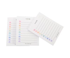 Lurrose 3 Pièces Bloc-notes Multifonction en Papier Coloré Liste de Tâches To Do, Carnet Pratique et Lisse pour Garçon et Filles et Adolescents, pour Usage Quotidien