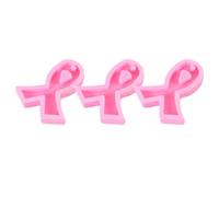 Lurrose 3 Pièces Moules Silicone Ruban À Bricolage avec Trou pour Pendentifs Porte-Clés Résine DIY 3.15X2.72X0.47 Pouces Moule Bijoux Artisanat Créatif