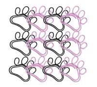 Lurrose 50 Trombones en Métal Forme de Griffe de Chat, Petits Trombones Lisses et Pratiques pour Albums Photos et Bricolage, Lot de 50 Pièces