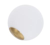 Lurrose Abat-jour Sphérique en Verre Lait Opaline 12 Cm Diamètre, Abat-jour pour Lampe Suspendue et Plafonnier, Diffuseur de Lumière Douce et Uniforme, Compatible Ampoule Standard, Usage
