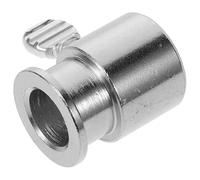 Lurrose Accessoires Barbecue en Fer Chromé pour Rôtisserie Extérieure Fixateur de Tige de Barbecue, Fourche pour Broche et Butées de Tiges de Gril Électrique, Diamètre Extérieur 20mm